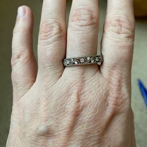 Diamonique Silver design  Ring